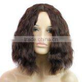 New Available Short Synthetic Curly Black Wigs Blonde Cospaly Heat Resistant Wig for African American Black Women thumbnail-1