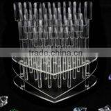 Heart Shaped 64 Nail Art Stick Display / Pop Stand Practice+Clear Display Stand Tool HN1383 thumbnail-1