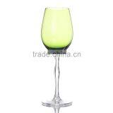 SAMYO Handcrafted Fashion Hot Sale Red Bowl With Clear Stem Wine Glass thumbnail-1