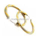 Bulk Sale IPG Two Tones 316l Stainless Steel Fashion Hoop Earrings Wholesale Gold Earrings Designs Jewellery Girl Design LE2337 thumbnail-1