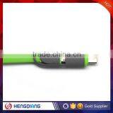 Hot Sale!!!!!!2in 1 USB Mirco Data Cabler for IPhone for Android Phone thumbnail-1