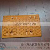 Traffic Reflective Rubber Speed Humps Used on Road/ Black and Yellow Removable Rubber Road Humps for Crossroad thumbnail-2