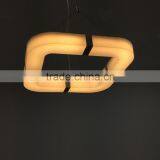 TIWIN High Quality 28w 100-240V HEXI Series Fashion Simple Design Cool White Led Pendant Lights for Home Dining Room thumbnail-3