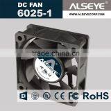 Alseye Manufacturer CB1806 60*60*25mm 5v, 12v, 24v, 48v dc Fan thumbnail-1