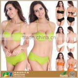 Women's Ruffles Triangle Bikini Swimwear Swim Suits