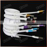 Custom Laser Logo 1M Aluminum Micro USB Cable, Flat 5 Pin Micro USB Data Charging Cable For Samsung thumbnail-5