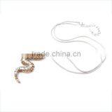 Sexy Neck Accessory Jewelry Crystal Snake Pendant Dangle Necklaces For Women thumbnail-3