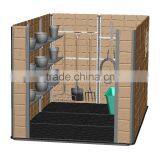 2016Wholesale Price HDPE Plastic Garden Shed Mobile Home thumbnail-4