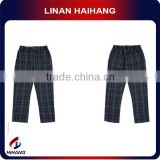 2014 hot sale Flannel fabric check prints boys cool pants