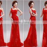 New Fashion Women's Sexy One-shoulder Cheap Price Evening Dress Mermaid Transparent Cheap Price Evening Dress thumbnail-4