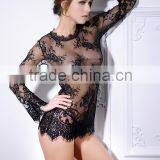 Fabulous See Through Long Sheer Nude Lingerie thumbnail-4