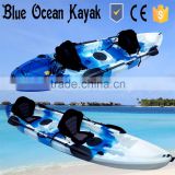 Blue Ocean summer stlye fishing kayak double/sea fishing kayak double/ocean fishing kayak double