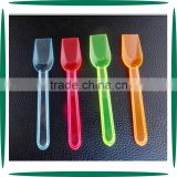Small Colorful PP Disposable Plastic Color Ice Cream Spoon