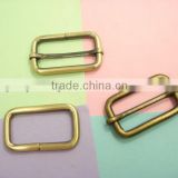 wholesale bag hardware square ring, rectangle sliders, d rings ovel ring