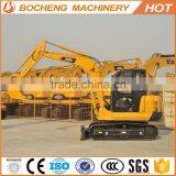 Low-emission FR80 8ton 60kw Lovol 0.32CBM Multifunctional With Price Mini Excavator