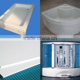 white bage milky color abs pmma sheet for bathtub and shower room shower enclosure shower canbin