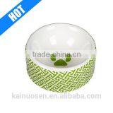 Small Round Dish Solid Flat Base Ceramic Porcelain thumbnail-1