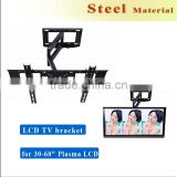 Cold-rolled outdoor tv mounting brackets Steel LCD TV bracket,TV Wall Mount Bracket for 30-60" Plasma LCD LED black