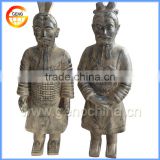 hot sale ancient sculptures of warriors design for garden terracotta warrior ornament