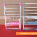 Heavy Duty Folding Dryer Hanger With Wing Style Indoor Drying Rack in White thumbnail-4