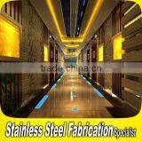 Customed Design Luxury Stainless Steel Interior Hotel Lobby Decoration thumbnail-3