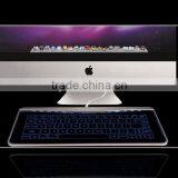 New Transparent Super Thin Glass Touch LED Backlit Universal Wired Keyboard For Windows/IOS/Android/OSX With Gesture Function thumbnail-6