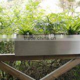 FO-9012 Large Outdoor Rectangular Stainless Steel Flower Pots thumbnail-1