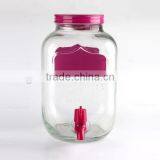 Circleware Colorful 5L Yorkshire Glass Beverage Drink Dispenser thumbnail-3
