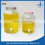 8L Clear White Glass Fresh Milk Dispenser With Tap thumbnail-1