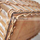 Home Storage Nested Wicker Knitting Baskets With 2 Side Handles thumbnail-5