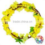 Purple Flower Headband Vintage Wedding Crown Artificial Wreath thumbnail-2