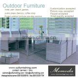 9011alibaba Reliable Furniture Supplier Factory Manufacture Outdoor Garden Patio Rattan Wicker Restaurant Dining Table Chair thumbnail-1