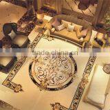 Classic Elegant Italian Designed Floral Marble Medallion Inlay Flooring in Round Shape BF12-04284d thumbnail-5