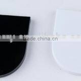 Plastic D-shaped Folding Double Sided Mirror Pocket Mirror thumbnail-1