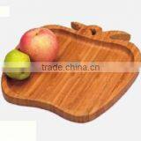 WOODEN/BAMBOO PLATE APPLE SHAPE thumbnail-1
