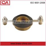 1/2" brass spud for toilet with rubber washer