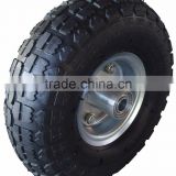 good quality 10''x3'' pneumatic tire and rubber wheels with rim