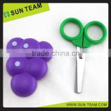 SC022 3-1/4" grape shape handle children plastic scissors with magnetic