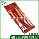 4pcs Hot Sale Stainless Steel Bbq Tools Set With Bottle Oppener thumbnail-1