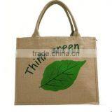 Christmas Fashion Tote Bag Made by Jute Fabric Recycling thumbnail-6