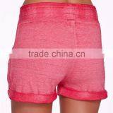OEM Women Plain Cotton French Terry Knit Sleep Shorts Sexy Cycling Yoga Shorts Wholesale Custom Manufacturer Shorts Pants thumbnail-2