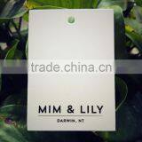 2017 High Quality Custom White Cardboard Paper Hang Tags for Garments thumbnail-1