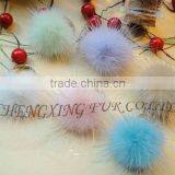 CX-F-01 Mink Fur Cute Ball Fashion Ring