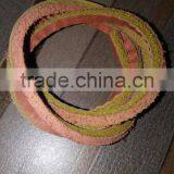 Brown and White Colour Flat Leather Shoe Lace thumbnail-2