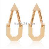 Unique Design Round Cricle Crystal Pndant Earrings Women Fashion Crystal Stud Earrings Jewelry for 2016 thumbnail-2