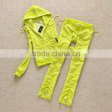Custom Design Sports Training Set Woman Athletic Dress Women's Winter Velvet Sports Track Suit thumbnail-3