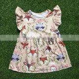 2017summer Outfit Girls Tunic Clothing Wholesale Ruffle Dress Kids Clothing Baby Clothes thumbnail-3