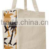 Full Color Print Gusset Accent Tote Bag - Imprinted at Both Gusset Ends With a Decorative Design and Comes With Your Logo thumbnail-5