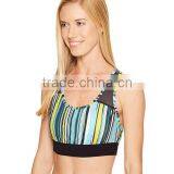 Custom High Quality Dry Fit Sports Bra Running Fitness Printed Yoga Bra Tops thumbnail-3
