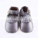 Soft Touch Leather Kids Moccs, Cute Baby Girl Leather Moccasins thumbnail-4